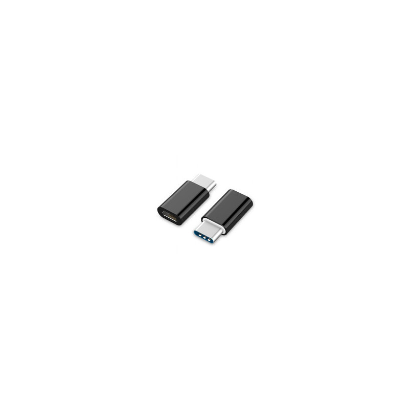 Gembird USB 2.0 Type-C OTG adapter (CM / MicroUSB-F) black