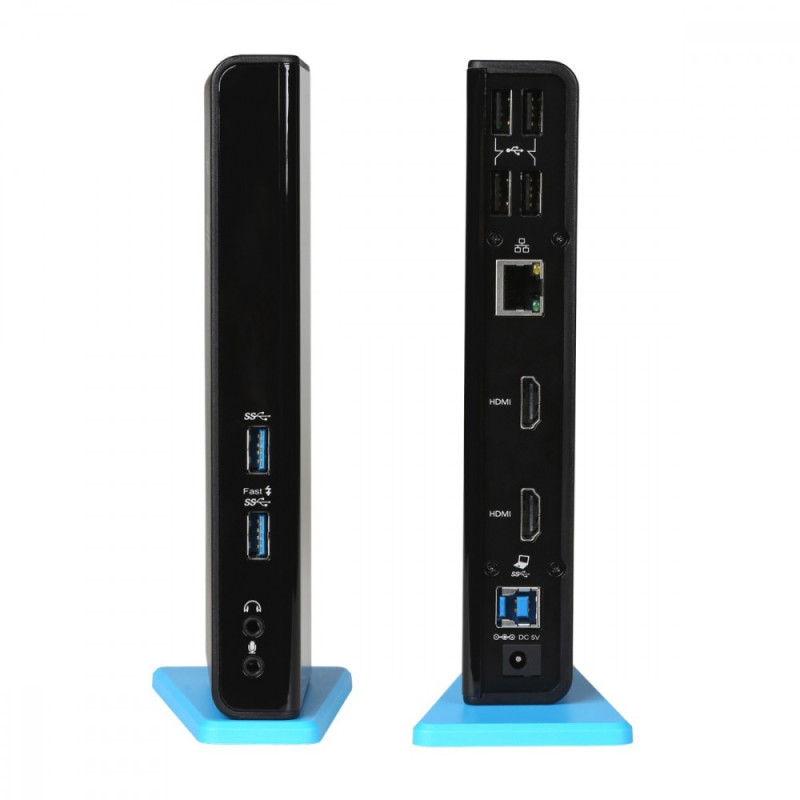 i-Tec USB 3.0 / USB-C Dual HDMI Docking Station - Dockingstation - 2 x HDMI