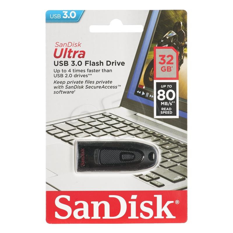 Sandisk Cruzer Ultra 32GB USB 3.0 (transfer up to 80MB / s)