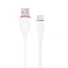Gembird Premium silicon USB-A Male - USB Type-C Male 1.5m White 8716309132169