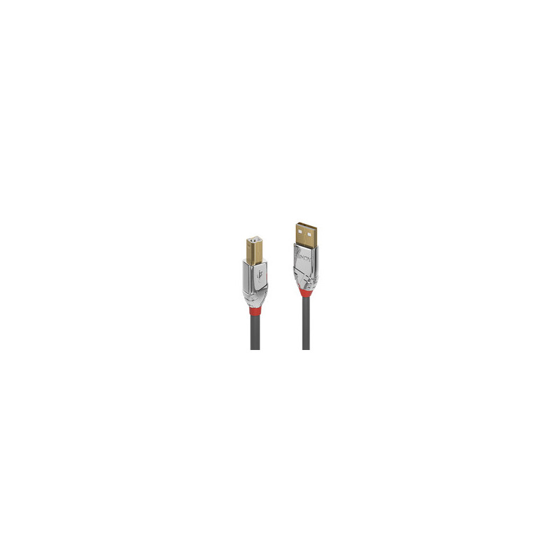 Lindy USB 2.0 Typ A an B Kabel Cromo Line 3m