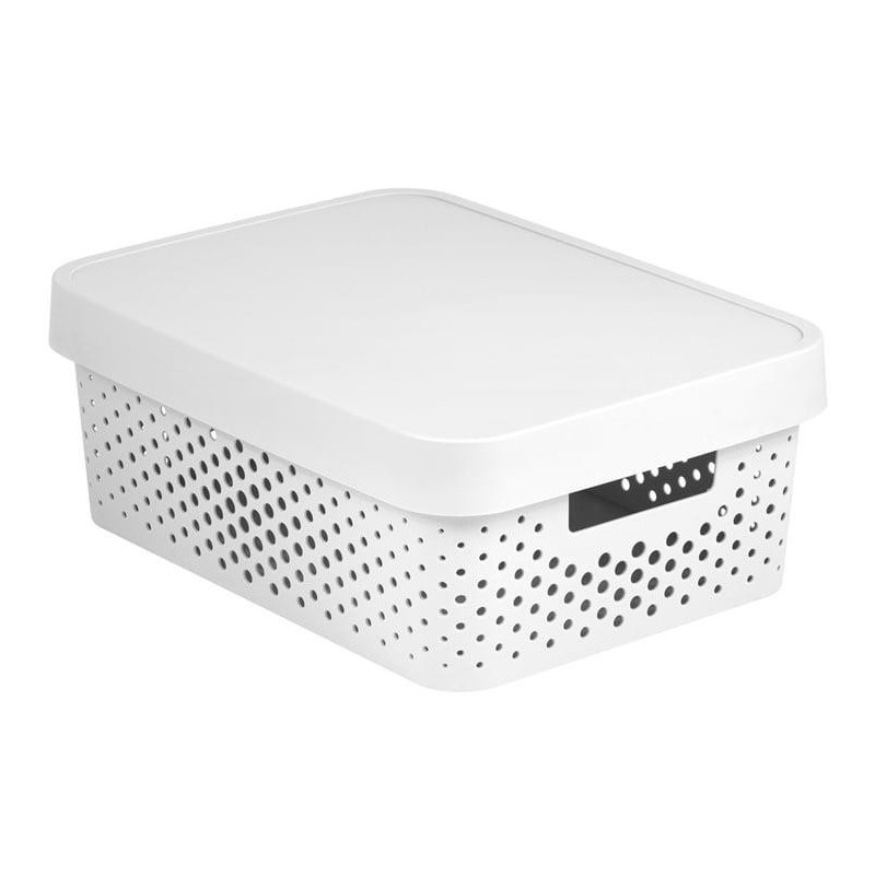 Kaste caurumota ar vaku Infinity Recycled 11L 36x27x14cm balta 3253924753089