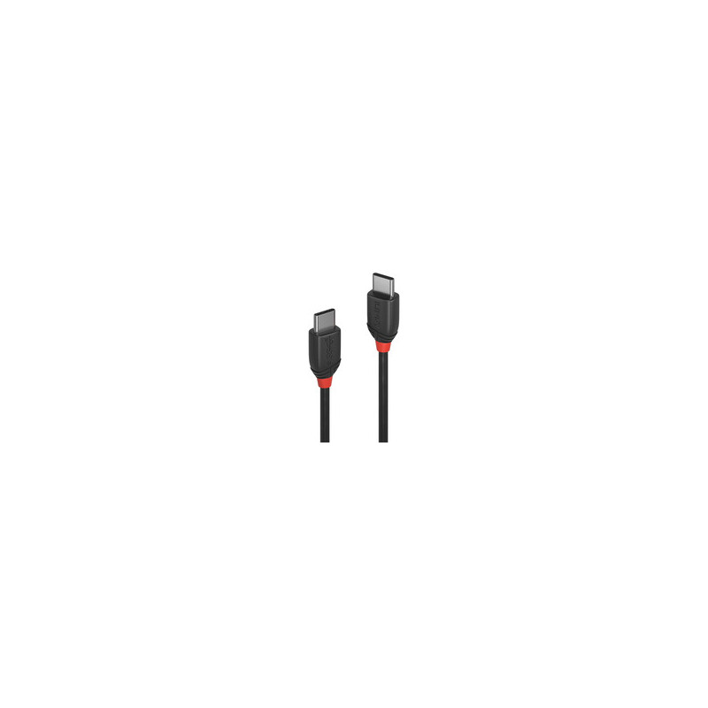 Lindy USB 3.1 Typ C Kabel 3A Black Line 1m