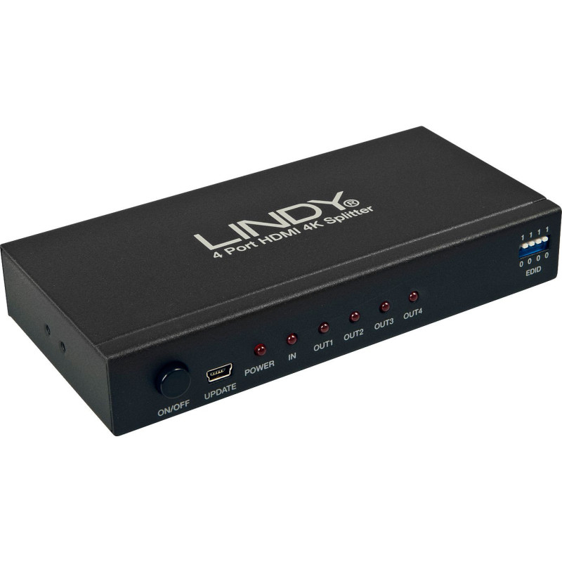 Lindy HDMI 4K Splitter 4 Port 3D. 2160p30