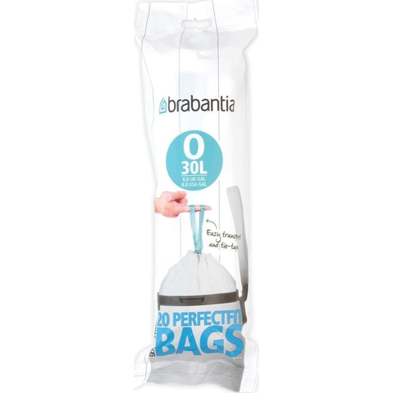 BRABANTIA PerfectFit Bin Liner Type O 30 L 20 Bags
