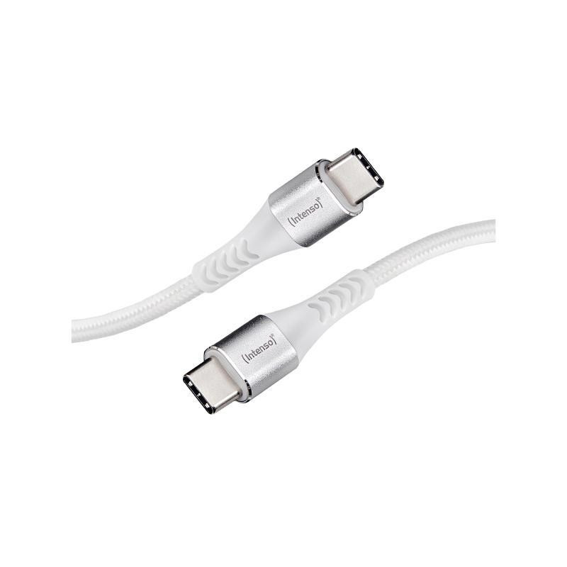 Intenso USB Cable C315C Nylon 1 5m white USB-C / USB-C 60W