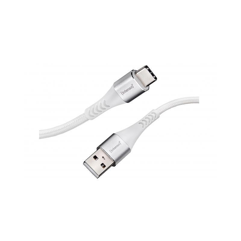 Intenso USB Cable A315C Nylon 1 5m white USB-A / USB-C 60W
