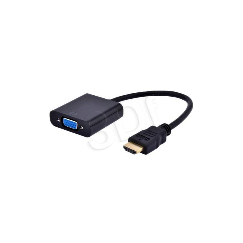 Gembird adapter HDMI-A(M) -VGA (F) + audio on cable black