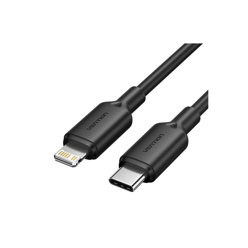 CABLE USB-C TO LIGHTNING / 2M BLACK LAKBH VENTION