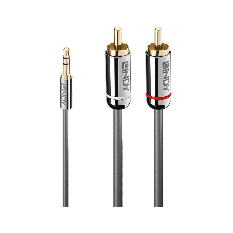 Lindy Audiokabel an Phono 3.5mm Cromo line 0.5m