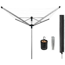 Veļas žāvētājs L-O-M Ad. 60m m.stip+p+s - Metallic Grey Brabantia