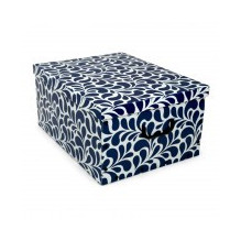 ORDINETT Kaste kartona 49x39x25cm Big Box Goccia asorti zila / gaisi peleka / bordo 8004226010401