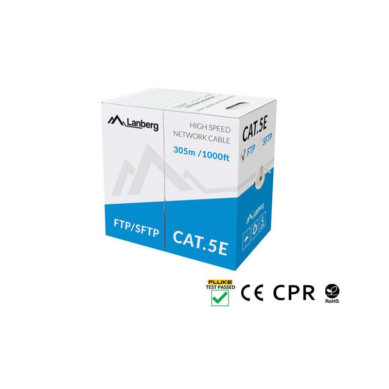 Kabel SFTP kat.5e 305m drut CU LCS5-11CU-0305-