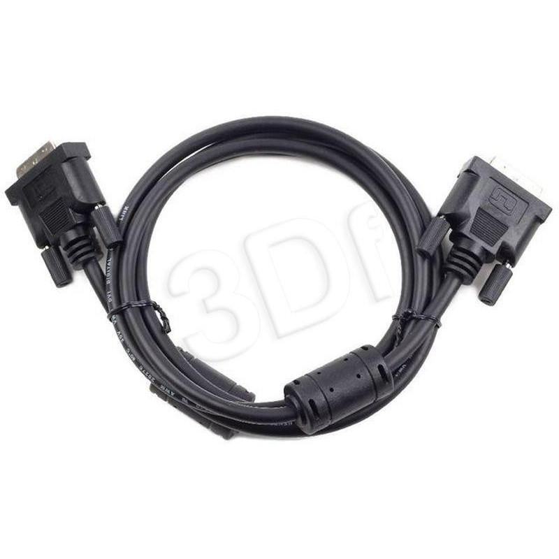 Gembird DVI-D / DVI-D (24+1) video cable dual link cable black 3m