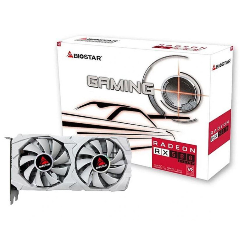 BIOSTAR Radeon RX 580 8GB White D5