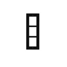 ENTRY PANEL 3MOD. FLUSH FRAME / BLACK / IP VERSO 9155013B 2N