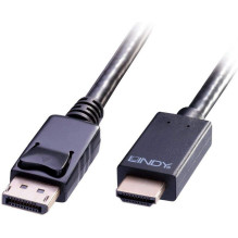 Lindy DisplayPort an HDMI Kabel 4K30 (DP: passiv) 5m
