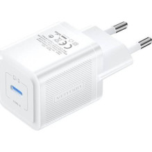 Cargador gan de pared vention fepw0-eu 1xusb tipo-c 20w