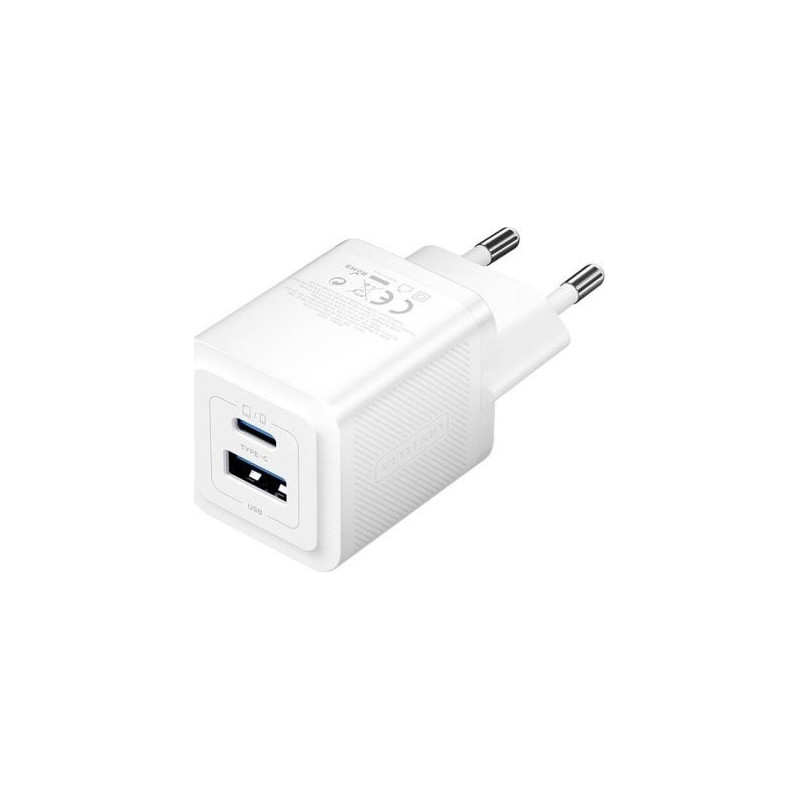 Cargador gan de pared vention feqw0-eu 1xusb tipo-c 1xusb 30w