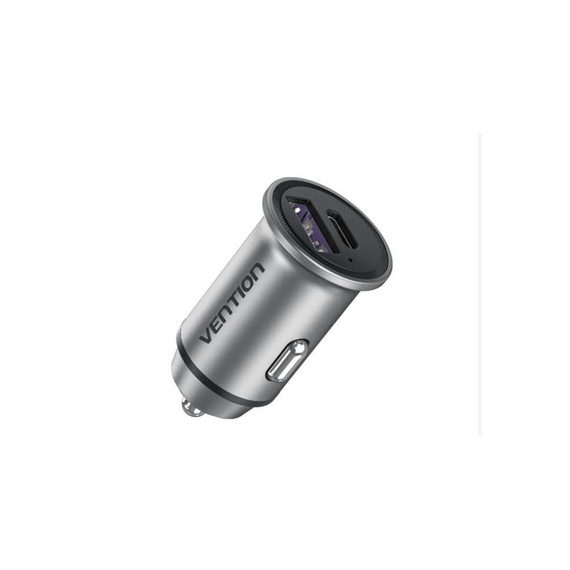 MOBILE CHARGER CAR 30W USB / 2P GRAY FFFH0 VENTION