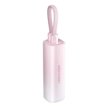 Powerbank 5000mAh Vention FHWR0 20W + kabel USB-C do lightning (rozowy)