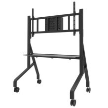 NEOMOUNTS MOVE GO XL MOBILE FLOOR STAND (FAST INSTALL HEIGHT ADJUSTABLE) BLACK