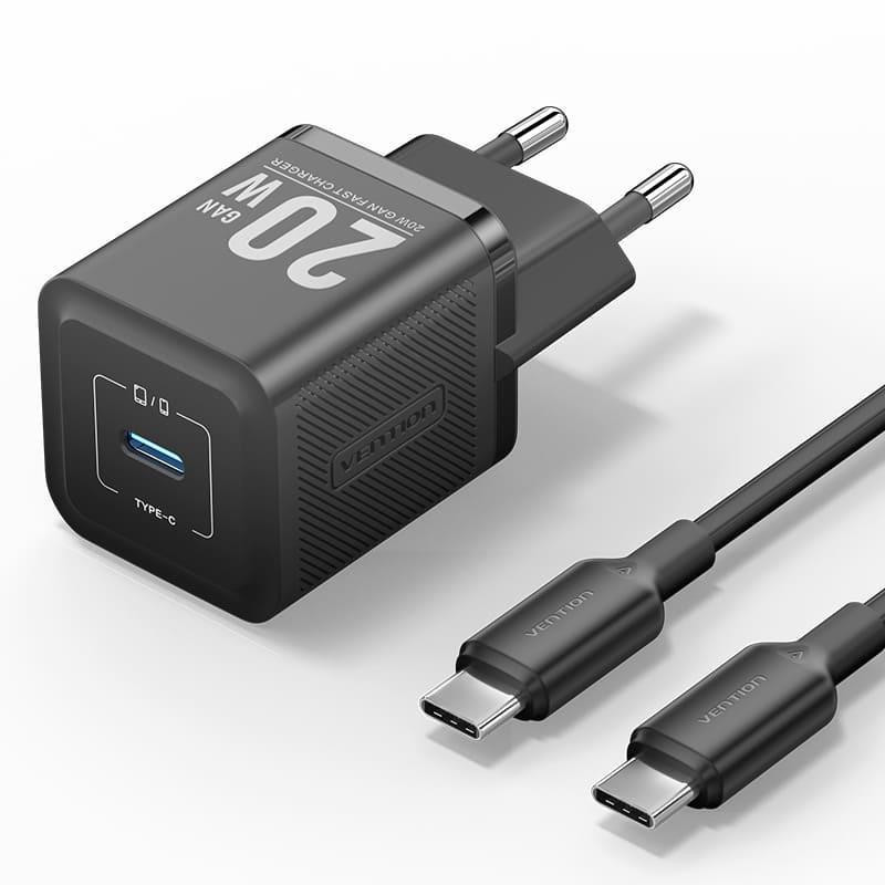 MOBILE CHARGER WALL USB +CABLE / 20W TZ-FEPB0-EU-01 VENTION TZ-FEPB0-EU-01 (6922794786233)
