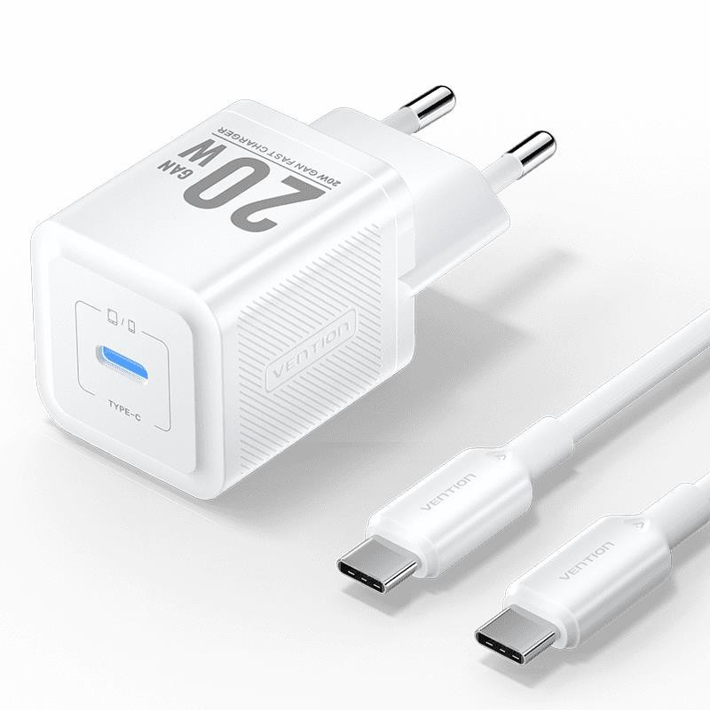 MOBILE CHARGER WALL USB-C / 20W TZ-FEPW0-EU-01 VENTION TZ-FEPW0-EU-01 (6922794786295)