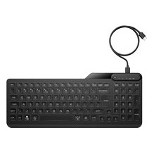 HP 405 Multi-Device Backlit Wired Keyboard - Volle Grose (100%) - USB - Membran Key Switch - Schwarz (7N7C1AA ABD) 01971
