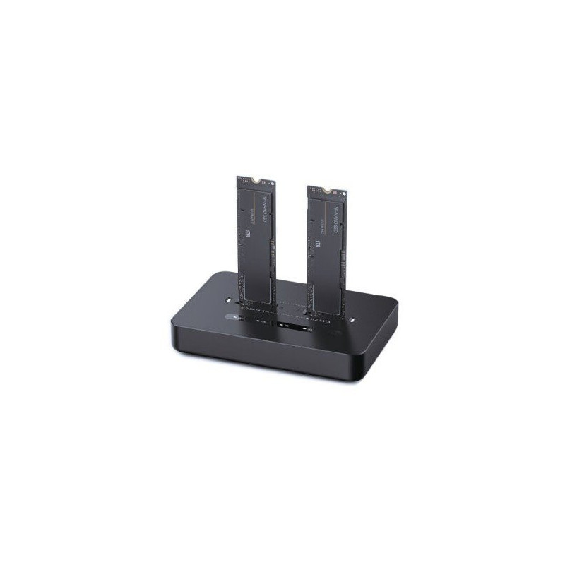 Dokstacija Gembird Desktop dual driveSSD USB Type-C M.2 NVME and SATA 8716309135573