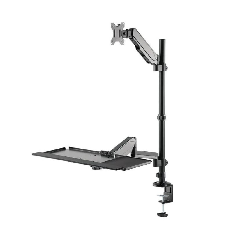 NEOMOUNTS DESK MOUNTED SIT-STAND WORKSTATION (SCREEN KEYBOARD &amp; MOUSE)