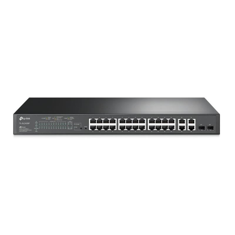 24-PORT POE SMART SWITCH / 24X RJ+4X RJ+2X SFP