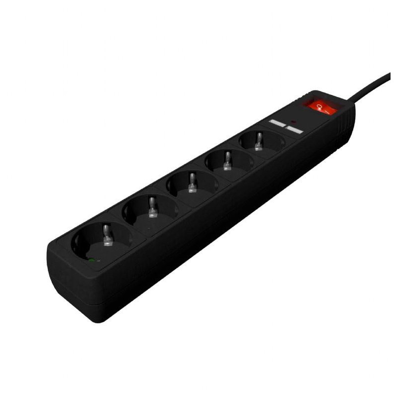 CABLE POWER EXTENSION 1.5M / 5OUTL. SPG5-U2-5-02 GEMBIRD