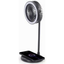 Ventilators Gembird Desktop Fan with Lamp and Wireless Charger 8716309123716
