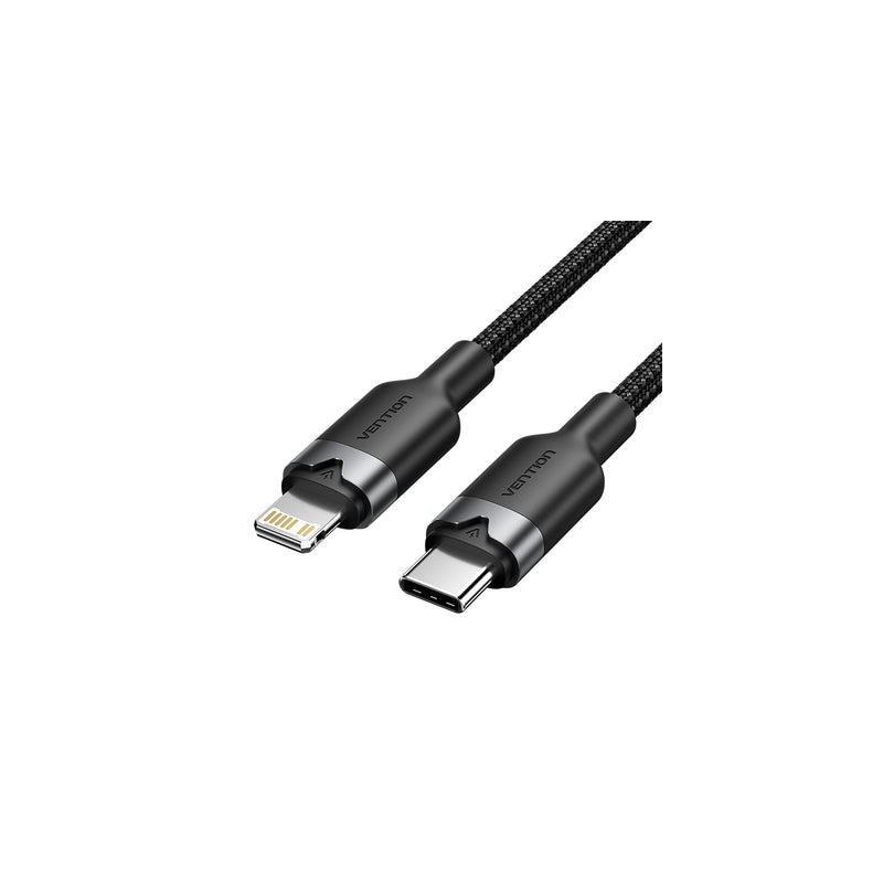 USB-C LAIDAS Į „Lightning“ / 2M JUODAS LALBH VENTION