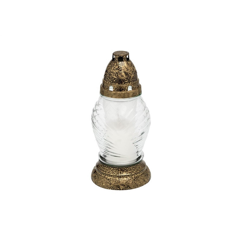 Candle Geralda Z-198, 36 h, Transparent col. / Brown col.