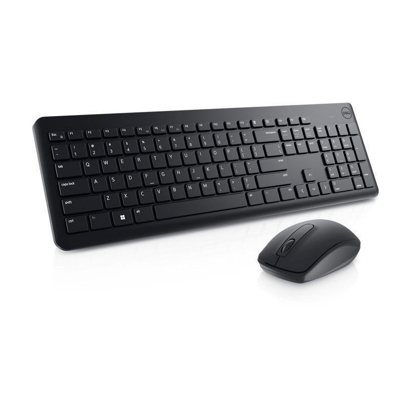 Dell Keyboard and Mouse KM3322W Keyboard and Mouse Set Wireless Batteries included RU Black