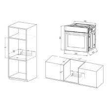MPM-63-BO-30 įmontuojama elektrinė orkaitė, juoda