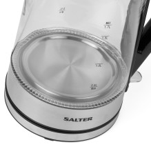 Salter EK5078SSFVDE spalvą keičiantis stiklinis virdulys Salter EK5078SSFVDE spalvą keičiantis stiklinis virdulys