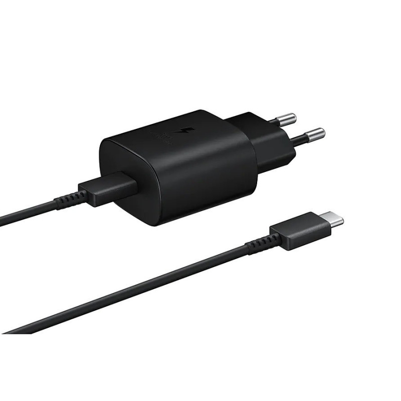 Samsung fast charger USB-C 25W 1 m black