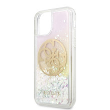 Guess GUHCN58LGIRGP iPhone 11 Pro kietas dėklas Gradient Liquid Glitter Circle Logo