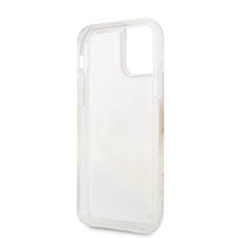 Guess GUHCN58LGIRGP iPhone 11 Pro kietas dėklas Gradient Liquid Glitter Circle Logo