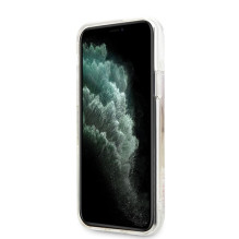 Guess GUHCN58LGIRGP iPhone 11 Pro kietas dėklas Gradient Liquid Glitter Circle Logo