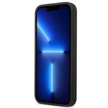 „Guess 4G“ didelis metalinis logotipas iPhone 14 dėklas – pilkas