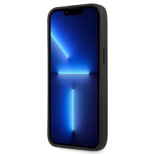 „Guess 4G“ didelis metalinis logotipo dėklas, skirtas „iPhone 14 Pro Max“ – pilkas