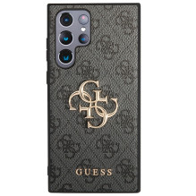 Guess GUHCS23L4GMGGR S23 Ultra S918 grey / grey hardcase 4G Big Metal Logo