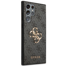 Guess GUHCS23L4GMGGR S23 Ultra S918 grey / grey hardcase 4G Big Metal Logo