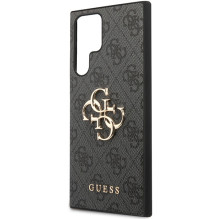 Guess GUHCS23L4GMGGR S23 Ultra S918 grey / grey hardcase 4G Big Metal Logo