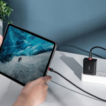 Baseus Baseus CATKLF-AL91 USB-C - USB-C PD QC cable 100W 5A 480Mb / s 2m - black and red