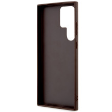 Guess 4G Big Metal Logo dėklas, skirtas Samsung Galaxy S24 Ultra - rudas